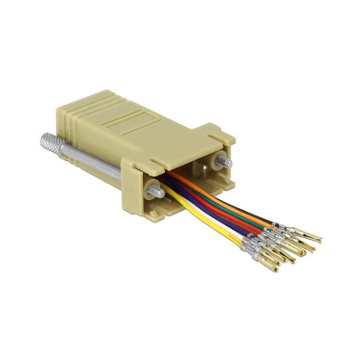 Delock Adapter RJ-45 - RS-232 DB9 (f-f) grau Delock Adapter RJ-45 - RS-232 DB9 (f-f) grau