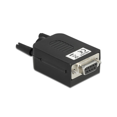 Delock Adapter DB9 - Terminalblock Buchse, mit Gehäuse