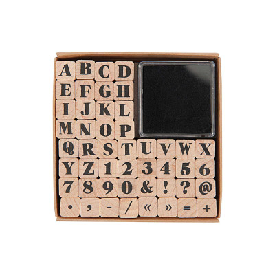 Rico Design Motivstempel-Set ABC und Zahlen, 48 Stück Rico Design Motivstempel-Set ABC und Zahlen, 48 Stück