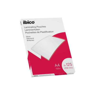 Ibico Laminierfolie A4, 125 µm, 100 Stück, Glänzend