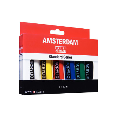 Amsterdam Acrylfarbe Standard Serie Introset 1, 6 x 20 ml