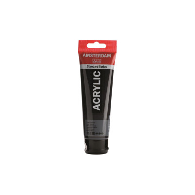 Amsterdam Acrylfarbe Standard Series Lampenschwarz Deckend, 120 ml