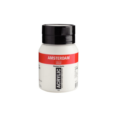 Amsterdam Acrylfarbe Standard Series Titanweiss deckend, 500 ml
