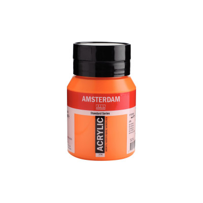 Amsterdam Acrylfarbe Standard Series Azoorange halbdeckend, 500 ml