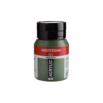 Amsterdam Acrylfarbe Standard Series Olivgrün D deckend, 500 ml